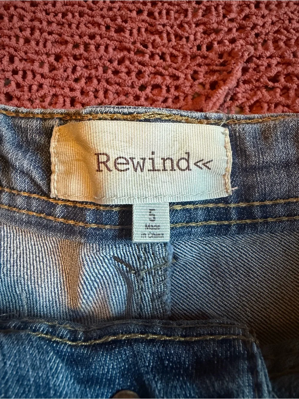 Rewind Denim Roll-Hem Shorts